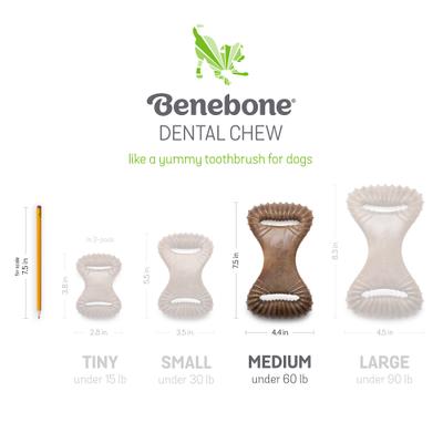 Show full view: Benebone Chicken Flavor Dental Tough Dog Chew Toy, Medium slide 7 of 10