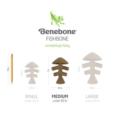 Show full view: Benebone Fishbone Dog Chew Toy, Medium slide 6 of 7