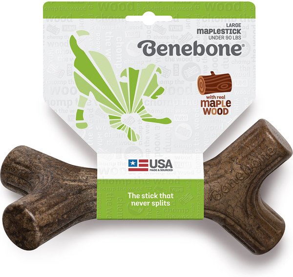 Show full view: Benebone Maplestick Tough Dog Chew Toy, Large slide 3 of 10