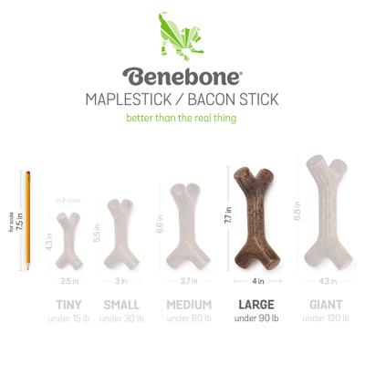 Show full view: Benebone Maplestick Tough Dog Chew Toy, Large slide 7 of 11
