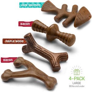 Benebone Multipack Durable Dog Chew Toy, 4 count, Large