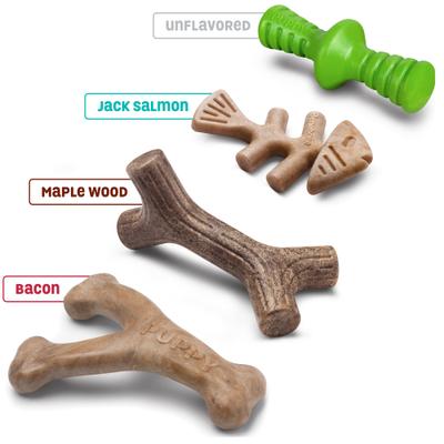 Show full view: Benebone Multipack Durable Dog Chew Toy, 4 count, X-Small slide 1 of 7