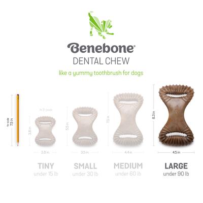 Show full view: Benebone Peanut Butter Flavor Dental Tough Dog Chew Toy, Large slide 6 of 9