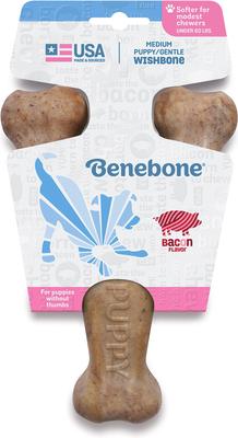 Show full view: Benebone Wishbone Bacon Flavor Chew Puppy Toy slide 3 of 8