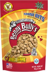 Benny Bullys Beef Liver Mini Bit Freeze-Dried Dog Treats, 1.7-oz bag