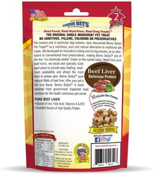 Benny Bullys Beef Liver Mini Bit Freeze-Dried Dog Treats, 5.2-oz bag slide 2 of 4