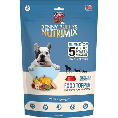 Benny Bullys Benny Bullys Beef NutriMix Raw Freeze-Dried Dog Food Topper, 15.4-oz bag
