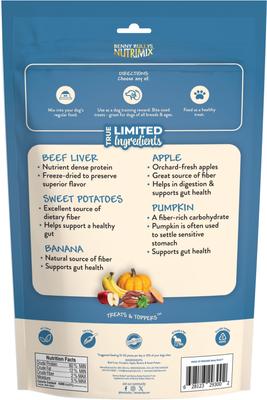 Show full view: Benny Bullys Beef NutriMix Raw Freeze-Dried Dog Food Topper, 15.4-oz bag slide 3 of 5
