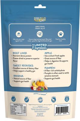 Show full view: Benny Bullys Beef NutriMix Raw Freeze-Dried Dog Food Topper, 7.1-oz bag slide 3 of 5