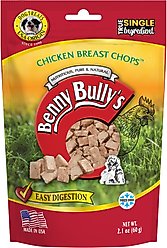 Benny Bullys Chicken Breast Chop Raw Freeze-Dried Dog Treats, 2.1-oz bag