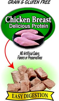 Show full view: Benny Bullys Chicken Breast Chop Raw Freeze-Dried Dog Treats, 2.1-oz bag slide 5 of 6