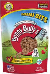 Benny Bullys Chicken Heart Mini Bits Raw Freeze-Dried Dog Treats, 3.6-oz bag