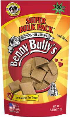 Show full view: Benny Bullys Liver Chops Freeze-Dried Dog Treats, 3.3-lb bag slide 3 of 4