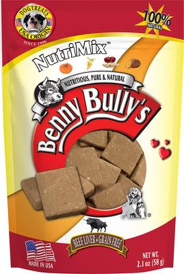 Show full view: Benny Bullys Liver NutriMix Freeze-Dried Dog Treats, 2.1-oz bag slide 3 of 4