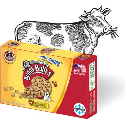 Benny Bullys Benny Bullys Mini Chops Smart Pack Beef Liver Freeze-Dried Cat Treats, .8-oz box