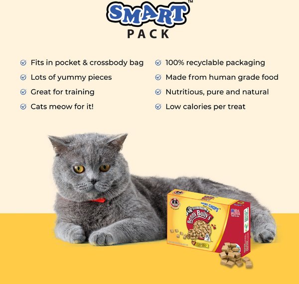 Benny Bullys Mini Chops Smart Pack Beef Liver Freeze-Dried Cat Treats, .8-oz box