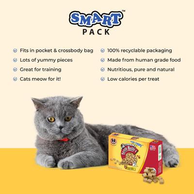 Show full view: Benny Bullys Mini Chops Smart Pack Beef Liver Freeze-Dried Cat Treats, .8-oz box slide 4 of 6