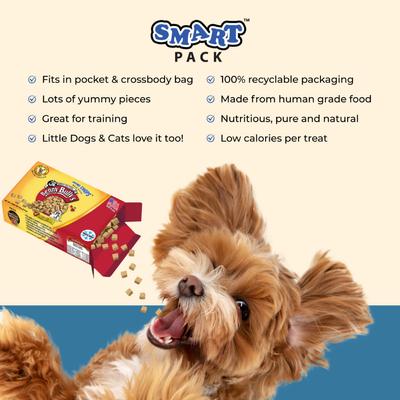 Show full view: Benny Bullys Mini Chops Smart Pack Beef Liver Freeze-Dried Dog Treats, .8-oz box slide 6 of 6