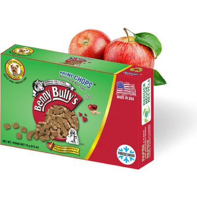 Benny Bullys Benny Bullys Mini Chops Smart Pack Beef Liver Plus Apple Freeze-Dried Dog Treats, .6-oz box