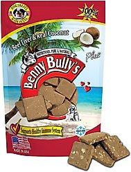 Benny Bullys Plus Beef Liver & Coconut Freeze-Dried Dog Treats, 2.1-oz bag
