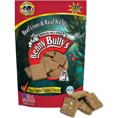 Benny Bullys Benny Bullys Plus Beef Liver & Kelp Freeze-Dried Dog Treats, 2.1-oz bag