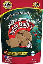 Benny Bullys Plus Beef Liver & Kelp Freeze-Dried Dog Treats, 2.1-oz bag slide 2 of 3