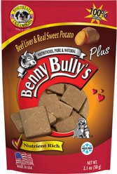 Benny Bullys Plus Beef Liver & Sweet Potato Freeze-Dried Dog Treats, 2.1-oz bag slide 2 of 3