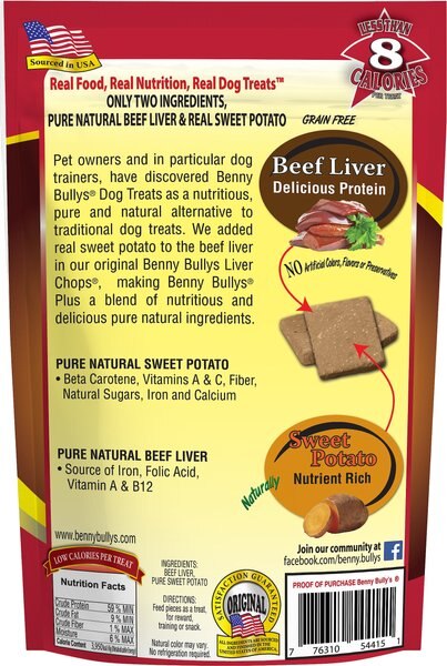 PureVita Beef Liver & Sweet Potato Freeze-Dried Dog Treats