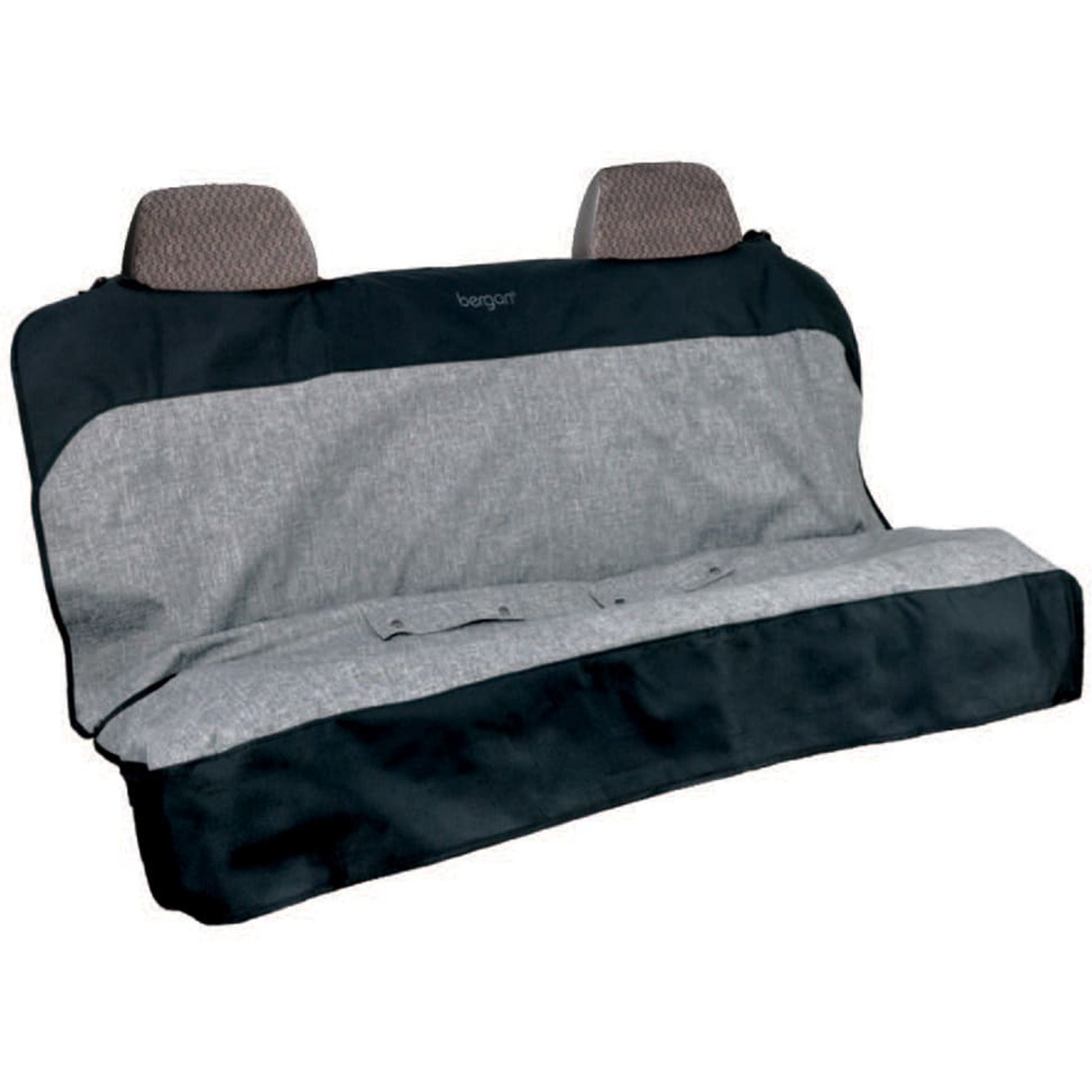 Bergan Bucket Car Seat Cover, Grey/Black, 55 x 47-in