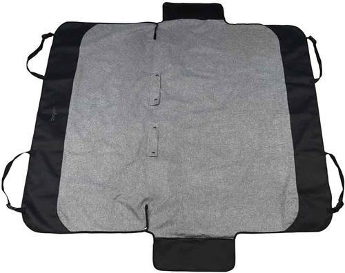 Show full view: Bergan Hammock Car Seat Cover, Grey/Black, 62 x 62-in slide 2 of 6