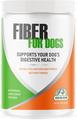 Show full view: Bern Dog Brand Fiber for Dogs Digestive, Diarrhea, Constipation & Anal Gland Dog Supplement, 12-oz jar slide 1 of 8
