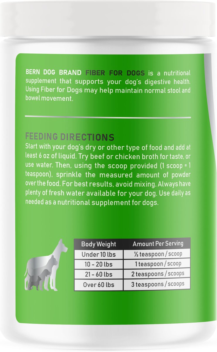 Fiber Supplements For Dogs With Chronic Diarrhea Reference: Bern Dog Brand Fiber For Dogs Digestive Diarrhea Constipation Anal