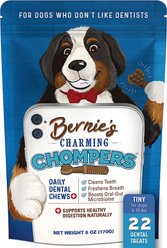 Bernie's Charming Chompers Daily Dental Chews X-Small Dog Dental Treats, 22 count