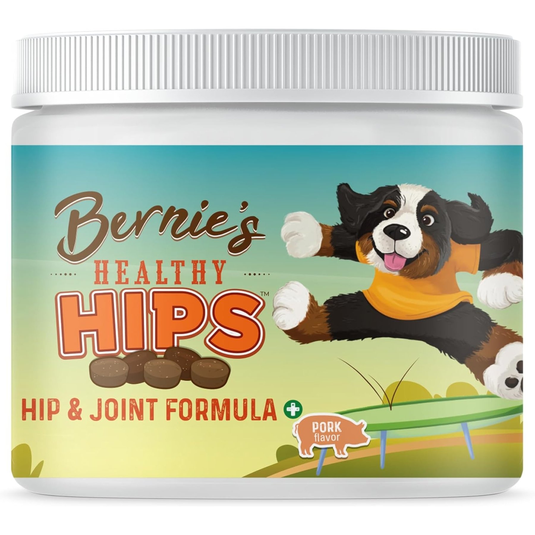 Bernie's Healthy Hips Daily Hip & Joint Soft Chews Dog Supplement, 90 count