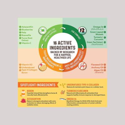 Show full view: Bernie's Healthy Hips Daily Hip & Joint Soft Chews Dog Supplement, 90 count slide 6 of 9