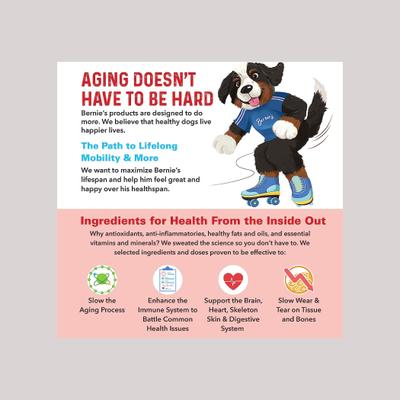 Show full view: Bernie's Marvelous Mobility Daily Hip & Joint Supplement, 90 count slide 5 of 9