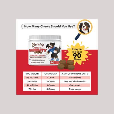 Show full view: Bernie's Marvelous Mobility Daily Hip & Joint Supplement, 90 count slide 7 of 9