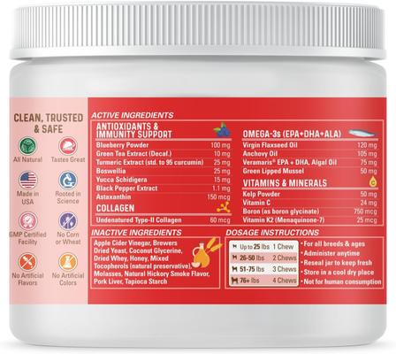 Show full view: Bernie's Marvelous Mobility Daily Hip & Joint Supplement, 90 count slide 3 of 9