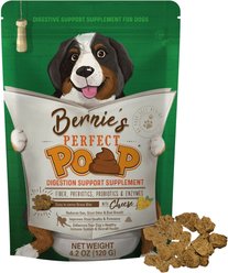 Bernie's Perfect Poop Cheddar Cheese Flavor Digestion Support Dog Supplement, 4.2-oz bag