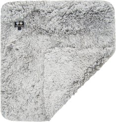 Bessie + Barnie Shag Ultra Plush Faux Fur Reversible Dog & Cat Blanket, Arctic Seal, Medium