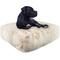 Show in main carousel: Bessie + Barnie Sicilian Rectangle Pillow Dog Bed with Removable Cover, Black, X-Large slide 2 of 8
