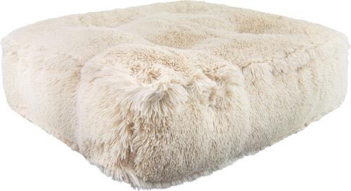 Show full view: Bessie + Barnie Sicilian Rectangle Pillow Dog Bed with Removable Cover, Black, X-Large slide 3 of 8