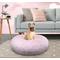 Show in main carousel: Bessie + Barnie Signature Short Shag Luxury Extra Plush Faux Fur Bagel Dog & Cat Bed, Bubble gum, X-Large slide 1 of 7