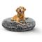 Show in main carousel: Bessie + Barnie Signature Short Shag Luxury Extra Plush Faux Fur Bagel Dog & Cat Bed, Mightnight Frost, Large slide 1 of 10