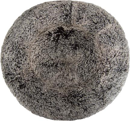 Show full view: Bessie + Barnie Ultra Plush Deluxe Comfort Snuggle Bolster Cat & Dog Bed, Grey, Large slide 4 of 8