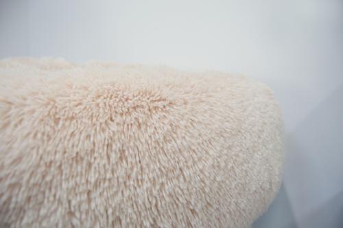 Show full view: Bessie + Barnie Ultra Plush Deluxe Comfort Snuggle Bolster Cat & Dog Bed, Taupe, Small slide 5 of 8