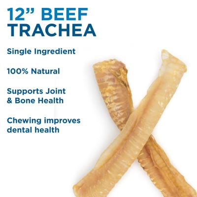 Show full view: Best Bully Sticks 12" Beef Trachea Dog Treat, 12 count slide 4 of 7