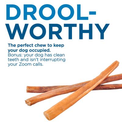 Show full view: Best Bully Sticks 12" Bully Sticks Dog Treats, 8-oz bag slide 3 of 7