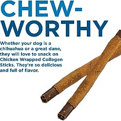 Best Bully Sticks 12-inch Collagen Chicken Wrapped Sticks Dog Treats, 12 count slide 2 of 4