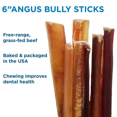 Show full view: Best Bully Sticks 6" Angus Bully Sticks Dog Treats, 20 count slide 4 of 7